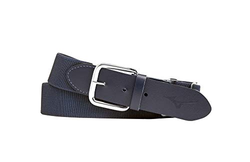 Mizuno Classic Elastic Baseball/Softball Belt | Youth and Adult - color: Charcoal, size: Adult OSFM