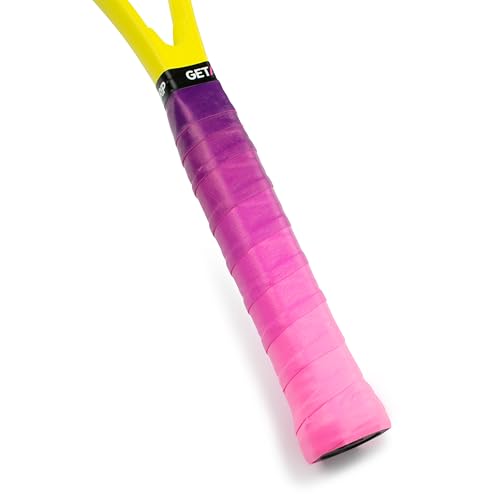 Get A Grip Racket Overgrips – Anti-Slip Tennis Grip Wrap, Sweat Absorbent & Quick-Dry Handle Tape for Tennis, Padel & Pickleball - color: Cascade, size: 3 Grips