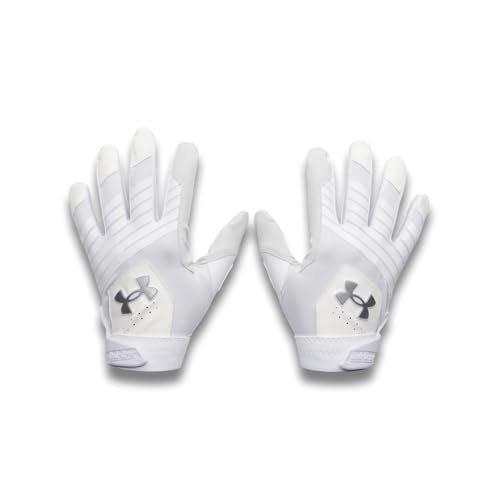 Under Armour Clean Up Baseball Gloves - color: (100) White / White / Metallic Silver, size: X-Large