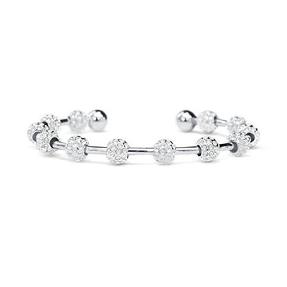 Golf Goddess Stroke/Score Counter Bracelet - color: Silver Golf Ball Bead