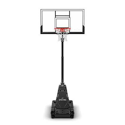 Spalding Momentous EZ Assembly Portable Adjustable Outdoor Basketball Hoop – Assembles in 30 Minutes or Less - color: 54" - H Frame - Black