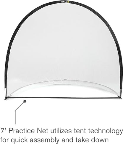 SKLZ Home Golf Driving Range Kit with Net, Golf Balls, Launch Pad, and Tees