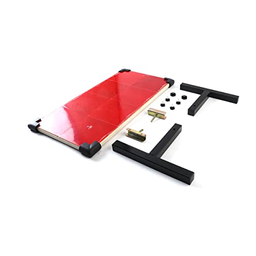 Table Tennis Rebound Board Rebounder with 8 Rubbers, Improved 2nd Generation Pingpong Return Board Self Training Equipment, Strong Steel Frame & Wheels (Stand Model) - style: 60 x 33cm - Table Model