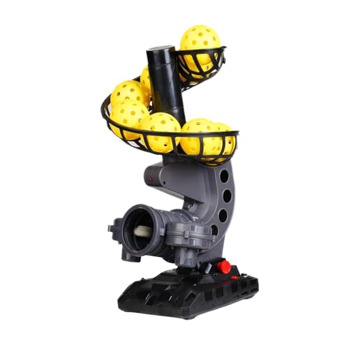 Portable Pickleball Machine for Solo Practice - 9 Ball Capacity, Tripod Compatible, Lightweight PP Construction
