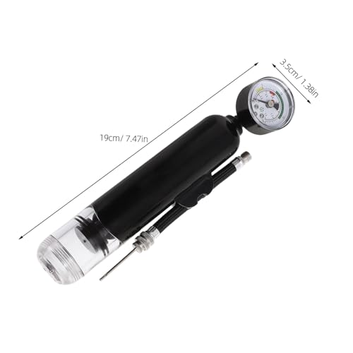 Operitacx Manual Ball Pump with Pressure Gauge for Basketball and Soccer – Portable Sports Ball Inflator with Nozzles, Handheld Air Pump for Football, Volleyball, Outdoor Travel