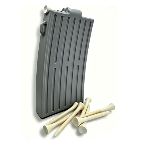 for Automatic Golf Tee Holder Three Color Automatic Golf Tee Magazine Dispenser with 18 Tee Slots Golf Tee Holder for Bag Tee Box Golf Accessories Gift - color: Gray, size: 3.25"