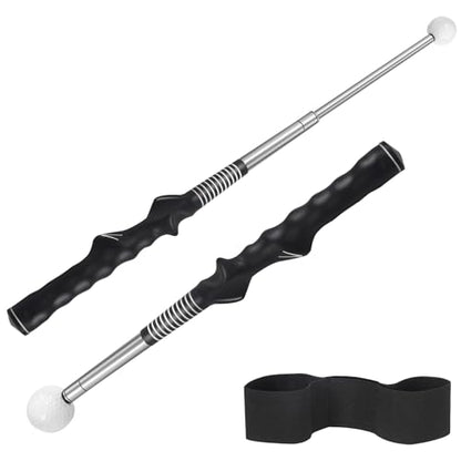 Golf Grip Swing Training Aid, Retractable Golf Swing Training Aid for Right Handed Golfers,Golf Grip Trainer Attachment for Indoor Practice, Golf Accessories