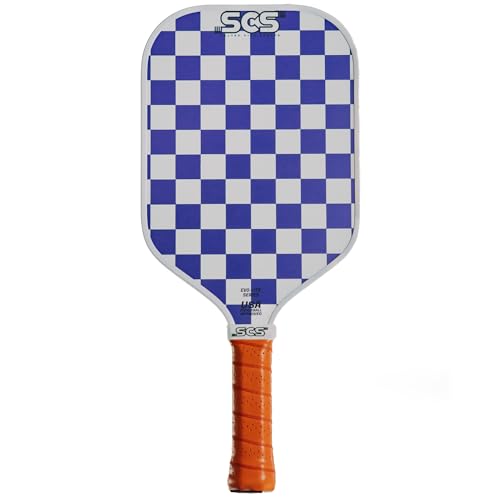 SCS Carbon Fiber Pickleball Paddle – USAPA Approved 2024 – Lightweight, Enhanced Spin, Sure-Grip Handle – Evo-Lite Series for Intermediate Players - color: Remi