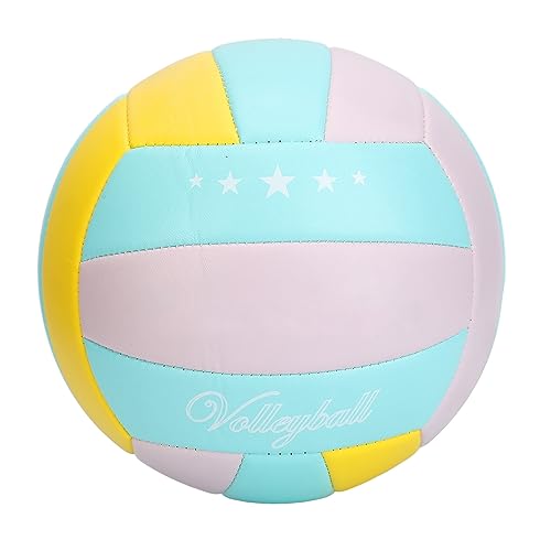 SUNGOOYUE Size 5 Volleyball, Soft High Elasticity PVC Indoor Outdoor Training Ball with Special Air Nozzle Design, for Gym Field Games and Recreational Activities