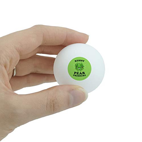 GRAPHICS & MORE Resist Pear Pressure Peer Funny Humor Novelty Table Tennis Ping Pong Ball 3 Pack