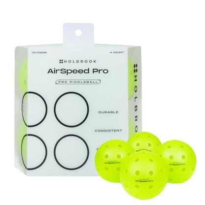 Holbrook Outdoor Pickleball Balls, Accessories, Soft Plastic Outdoor Balls, Professional Pickleball Gear - size: 4 Pack