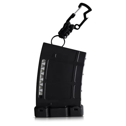 Teemags Golf Tee Holder – Black Clip-On Tee Caddy for Belt or Bag | Holds Up to 18 Tees | Durable & Lightweight Golf Accessory Made in The USA - color: Black