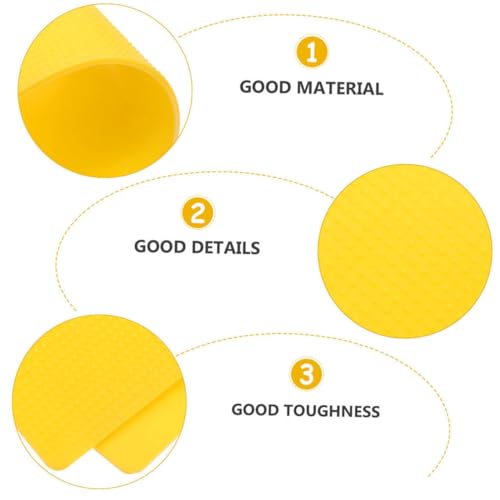 ibasenice 6pcs Tennis Court Markers Rectangular Training Signs for Soccer Basketball Tennis Brightly Training Equipment for