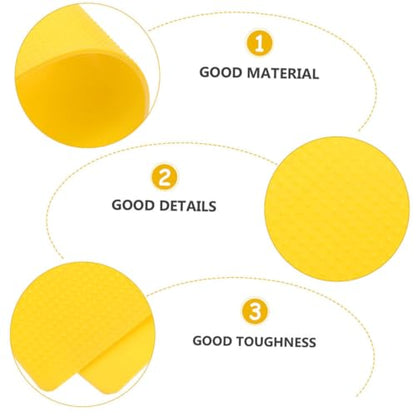 ibasenice 6pcs Tennis Court Markers Rectangular Training Signs for Soccer Basketball Tennis Brightly Training Equipment for