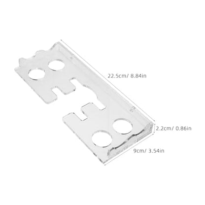 Table Tennis Bat Display Stand - Wall Mounted Acrylic Paddle Holder for 2 Rackets and 4 Balls - Display Stand Organizer for Game Room