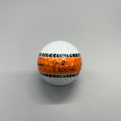 3-Layer PU Golf Balls with Orange Aiming Line – 332 Dimples, Soft Feel, High Spin Control, Stable Flight, 20-Pack – Buy Golf Balls for Experienced Players