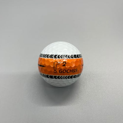 3-Layer PU Golf Balls with Orange Aiming Line – 332 Dimples, Soft Feel, High Spin Control, Stable Flight, 20-Pack – Buy Golf Balls for Experienced Players