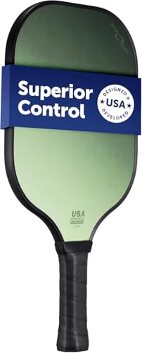 Sport Squad Pickleball Paddles Set of 2 and Single Paddles - Lightweight, Durable & High-Performance Playability - Enhanced Grip & Power - USA Team-Developed Rackets, Sets & Accessories for All Levels - color: Single | Control Paddle | Olive Playground