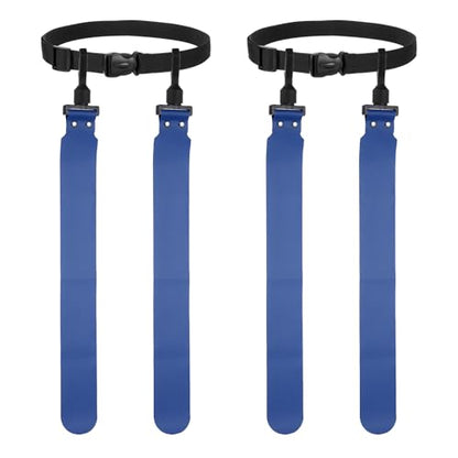 Flag Football, Adjustable Flag Football Belts with Belt and Flags Easy Tear Away - color: Navy Blue