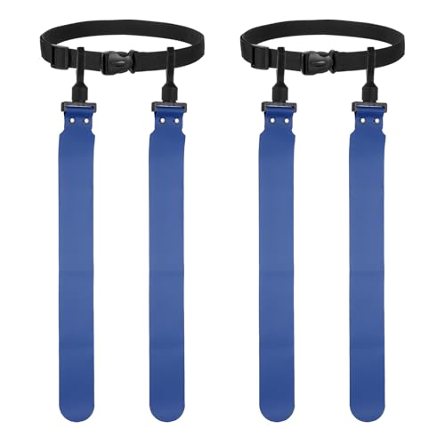 Flag Football, Adjustable Flag Football Belts with Belt and Flags Easy Tear Away - color: Navy Blue