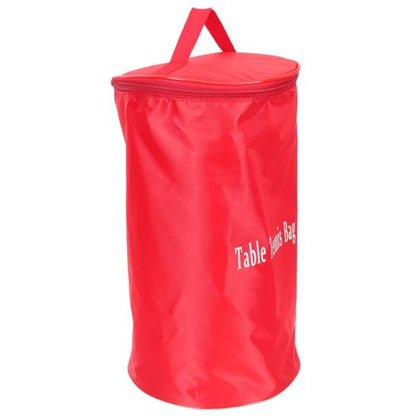 POPETPOP Portable Pingpong Ball Holder Bag Zipper Sports Balls Organizer Sturdy Nylon Carrying Case for Table Tennis Easy to Carry for Players