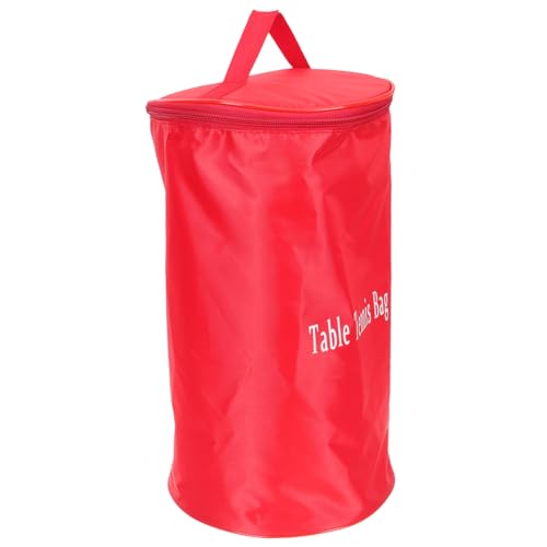 POPETPOP Portable Pingpong Ball Holder Bag Zipper Sports Balls Organizer Sturdy Nylon Carrying Case for Table Tennis Easy to Carry for Players