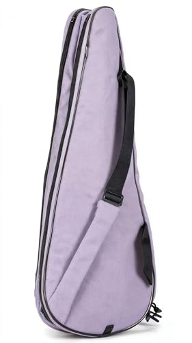 Tennis Bag Lightweight and Padded Tennis Rackets Cover with Adjustable Shoulder Strap - color: Purple, size: 28"x11.5"