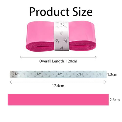 10 Pack Tennis Racket Grip Tape, Anti-Slip Tennis Overgrip, Precut Sweat-Absorbing Tennis Grip for Badminton, Pickleball, Tennis - color: Fluorescent Pink