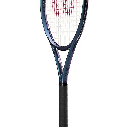 Wilson Ultra 108 V4.0 Performance Tennis Rackets, Strung with Sensation 16 Natural at Mid Range Tension - size: Grip Size 4 - 4 1/2"