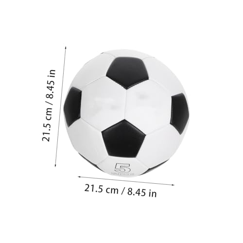 Housoutil Training Soccer Ball Size 5 Pu Machine Sewn Sturdy Football for Boys Youth Soccer Practice Outdoor Indoor