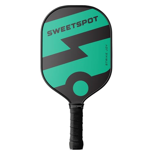 Strike Joy Pickleball Paddle | USAPA Approved | Lightweight Pickle Ball Racket - color: Black/Mint