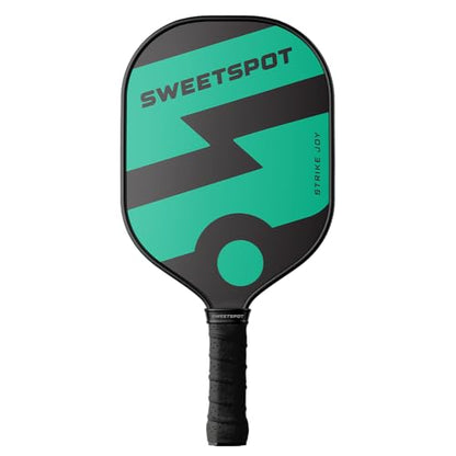 Strike Joy Pickleball Paddle | USAPA Approved | Lightweight Pickle Ball Racket - color: Black/Mint