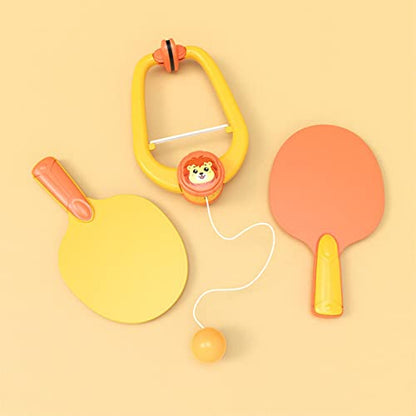 6 Pieces Tennis Indoor Table Tennis Ping Pong Paddles Balls Set Door Frame Exerciser Hand Eye Coordination Toy Practice Suitable for P