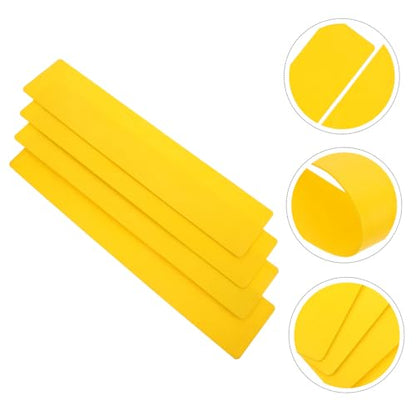Toyvian 4Pcs Sports Exercise Markers Durable TPE Line Training Signs for Tennis Soccer Basketball Non Slip Court Markers for Drills and Training Sessions