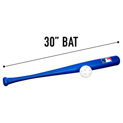 Franklin Sports MLB Kids Baseball Bat and Ball Set - Lightweight 30" Youth Plastic Bat - Multiple Colors