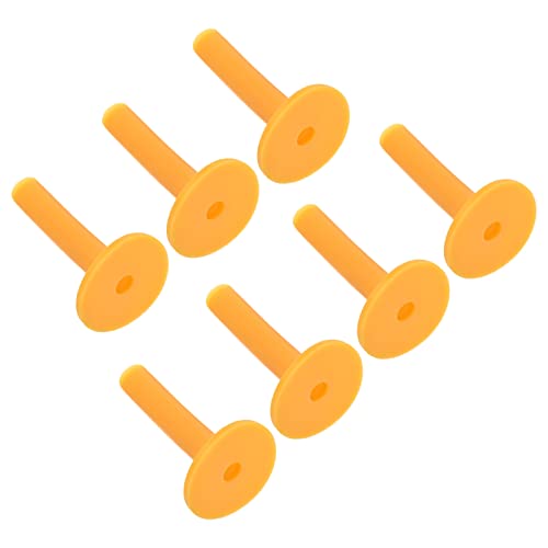 PATIKIL Rubber Golf Tee, Tall Training Driving Range Tee Stable Ball Holder for Outdoor Indoor Hitting Mat - color: Yellow, size: 3.4 Inch
