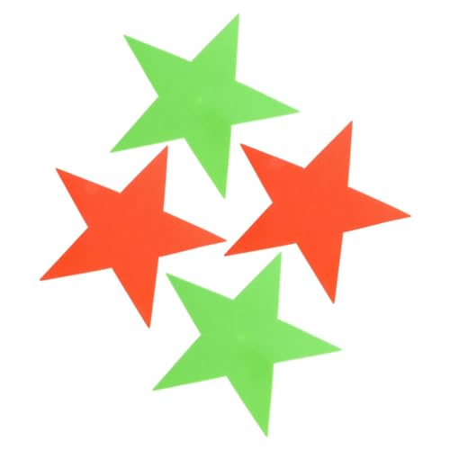 Sosoport 4pcs Colorful Carpet Markers for Training Non- Markers for Gym Class Sports Drills Easy to Clean for Basketball Soccer and Agility Drills