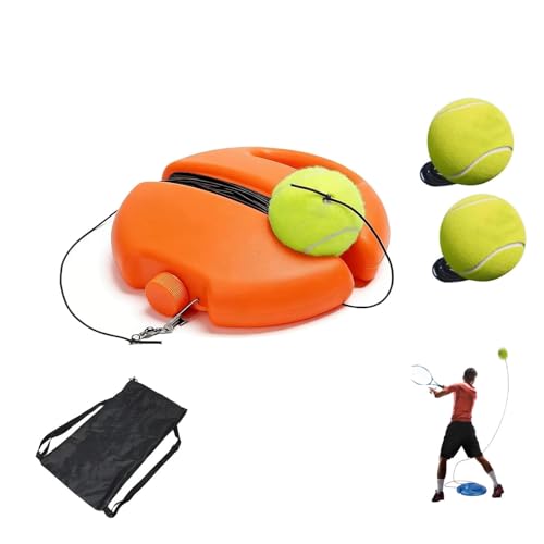Fill and Drill Tennis Trainer,Solo Tennis Trainer Rebound Ball for Beginners,Self Practice Tennis Set with Anti Tangle String & Fillable Base,Portable Tennis Movement Trainer,for Parks,Backyard - color: #C
