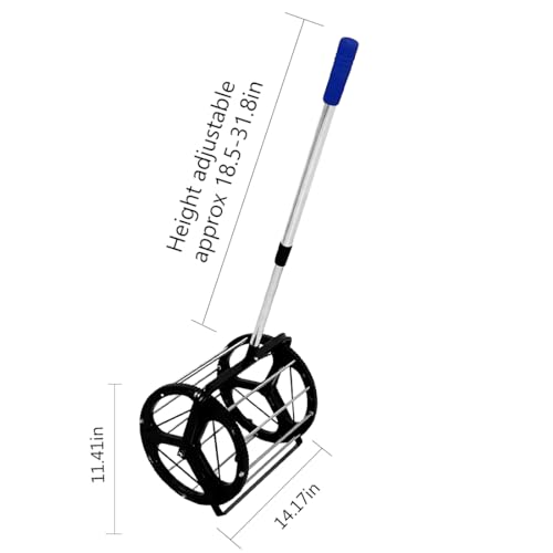 Tennis Ball Picker Platen Style Ball Retrievers Automatic Ball Hopper Basket Rolling Tennis Ball Collector for Training