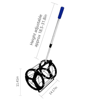 Tennis Ball Picker Platen Style Ball Retrievers Automatic Ball Hopper Basket Rolling Tennis Ball Collector for Training