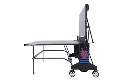KETTLER Sport Outdoor 6 Table Tennis Table with 4-Player Bundle