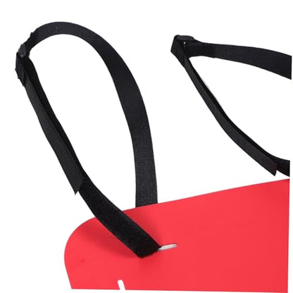 Mikinona 4pcs Adjustable Soccer Training Targets with Red Black Green Yellow Straps, Football Shooting Accuracy Trainer for Outdoor Youth Football Drills and Practice