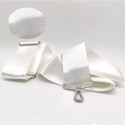 Tennis Net Center Strap White Colour Standard Match Type Net in The Middle of The Separation Adjustable Belt Center Net Belt, Brown