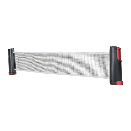 Vector X Table Tennis Net Retractable Table Tennis Net Replacement, Ping Pong Net(Black-Red)