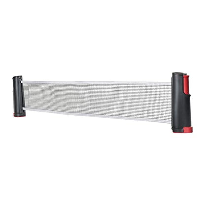 Vector X Table Tennis Net Retractable Table Tennis Net Replacement, Ping Pong Net(Black-Red)