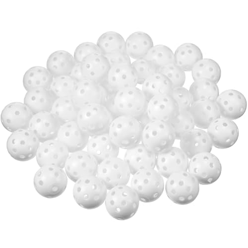 Tradder 120 Pcs 42mm Practice Golf Balls Hollow Sports Golf Training Balls Multicolor Plastic Golf Balls for Backyard Indoor Outdoor Driving Range Training Swing Practice