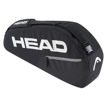 HEAD Base Racquet Bag S Tennis Bag (16L) - Holds Up to 3 Racquets, Reinforced Construction, Adjustable Shoulder Strap, Front Zipper Pocket, Lightweight Racquet Equipment Bag