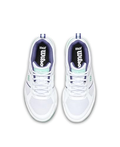 Wilson Pickle Pro - color: White/Bay/Skipper Blue, size: 9