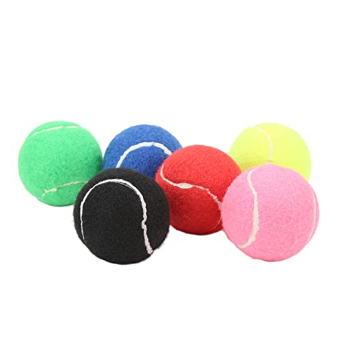 Pilipane Tennis Balls, 6Pcs Advanced Training Tennis Balls Practice Balls, High Elasticity Practice Tennis Balls for Beginner, Tennis Practice, Tennis Training