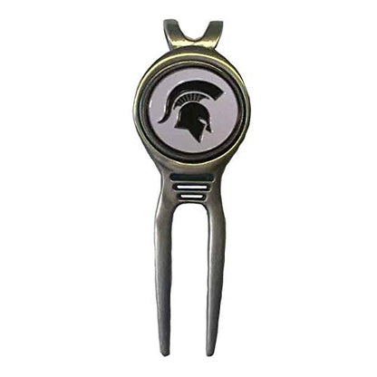 Divot Repair Tool Removable Magnetic Ball Marker-Best Divot Fixer - style: MICHIGAN STATE SPARTANS